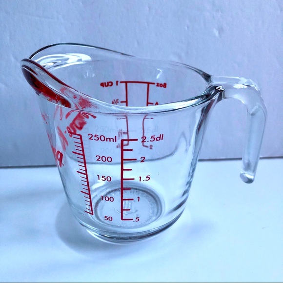 NEW ANCHOR HOCKING Measuring Cup Glass 1 Cup Fire King USA 8 oz #696 - Picture 4 of 16